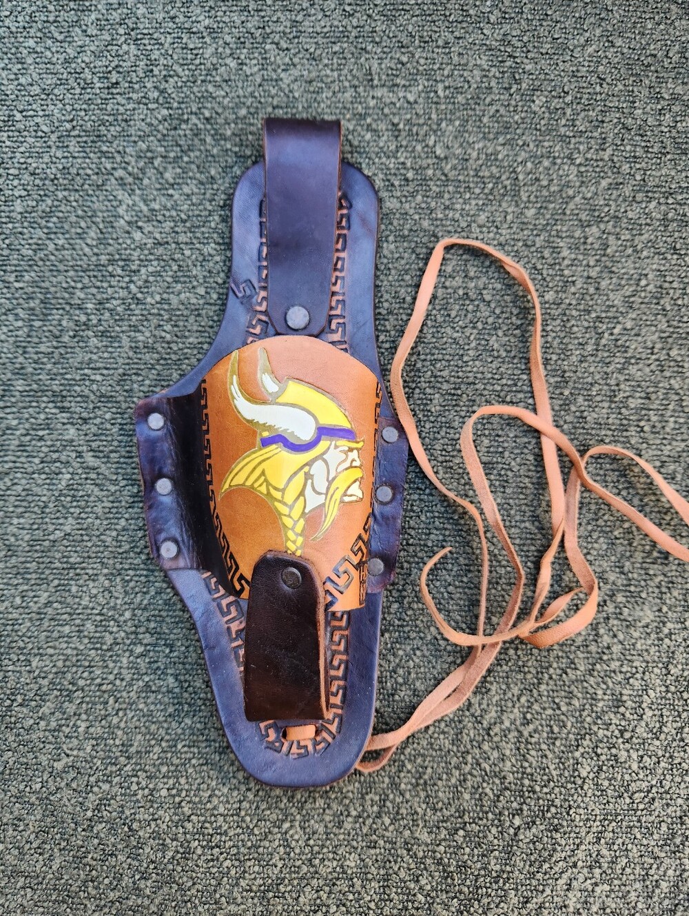 Leather Minnesota Vikings Beer Holster